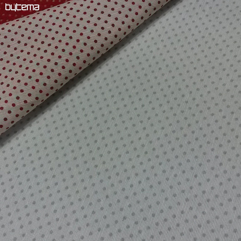Tela decorativa ALBY gris lunares crema