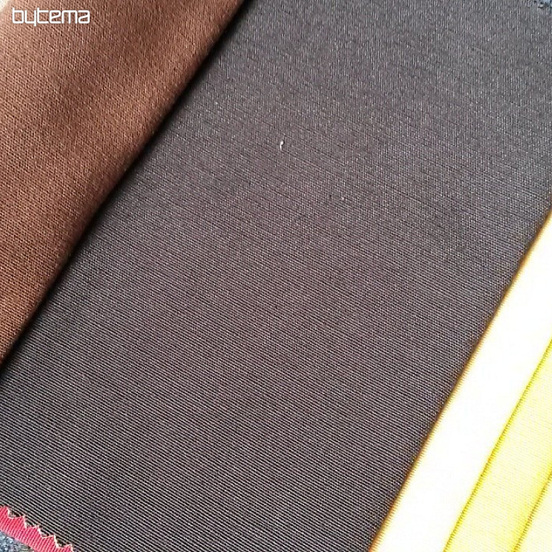 Tela decorativa monocolor LISO 107 marrón oscuro