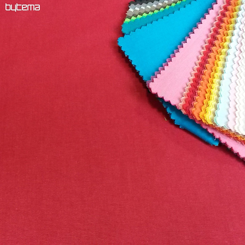 Tela de algodón UNI rojo oscuro