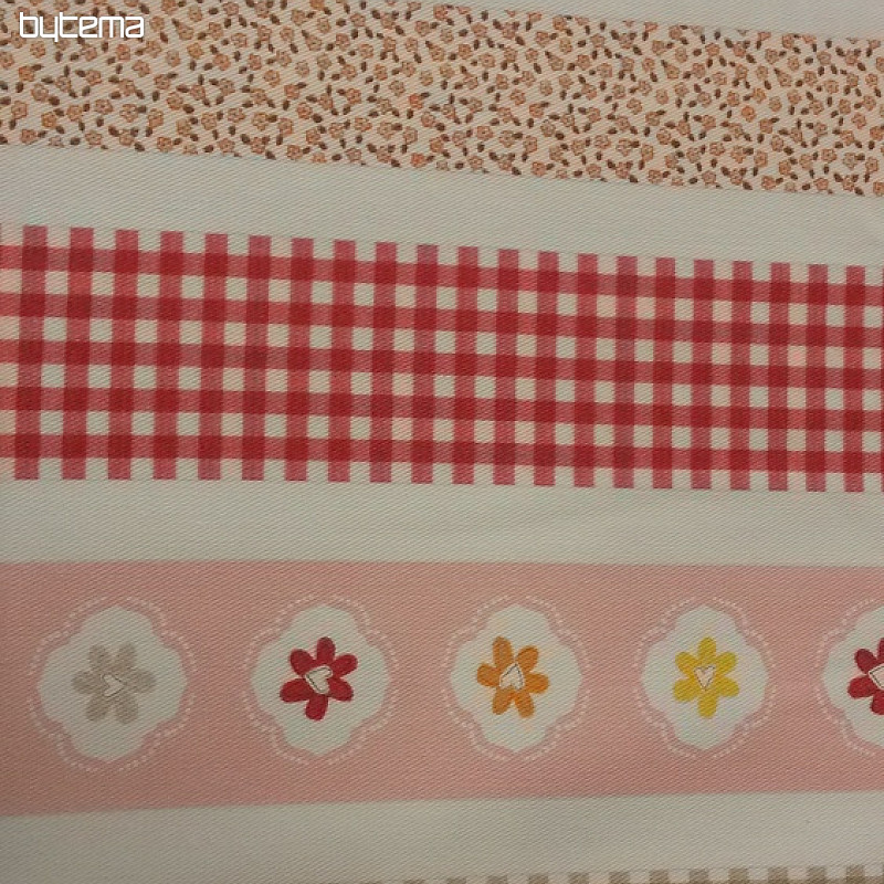 Tela decorativa TWIST B01 rayas naranjas