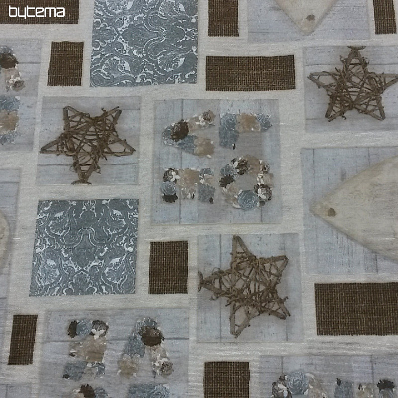 Tela decorativa LOVE CHRISTMAS gris