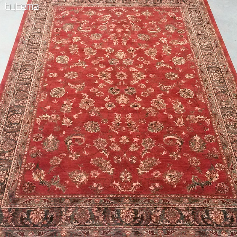 Alfombras de lana de lujo ROYAL all-over rojo flor