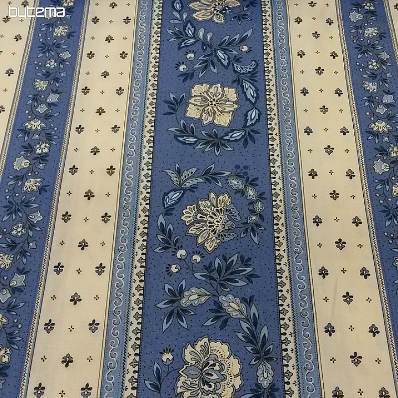 Tela de algodón VOLKS raya azul