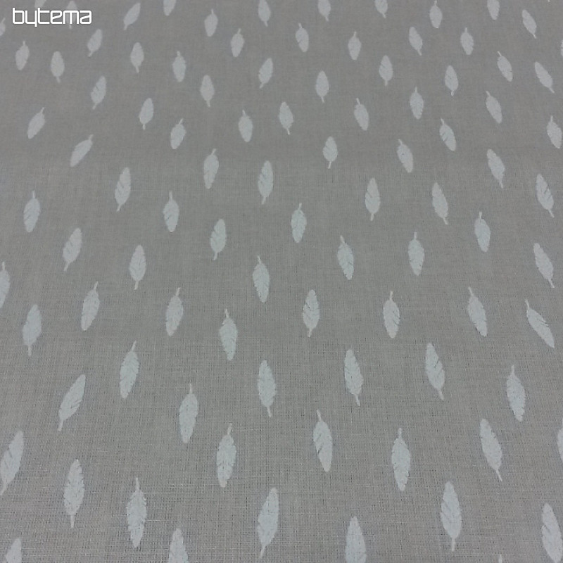 Tela de algodón Plumas beige