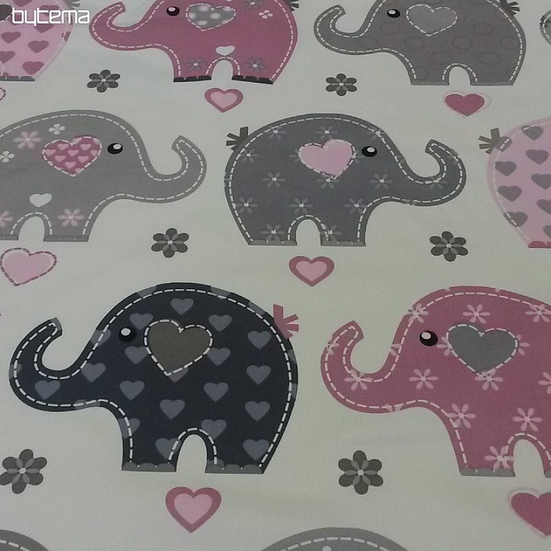 Tela decorativa infantil ELEFANTES II