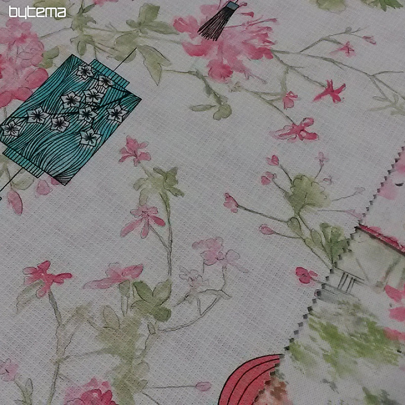 Tela decorativa MIDORI Jardín japonés