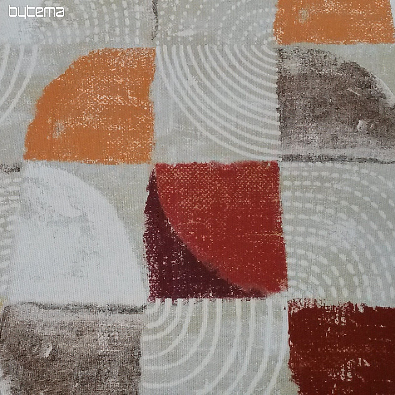Tela decorativa MOKKA GEO 1 naranja