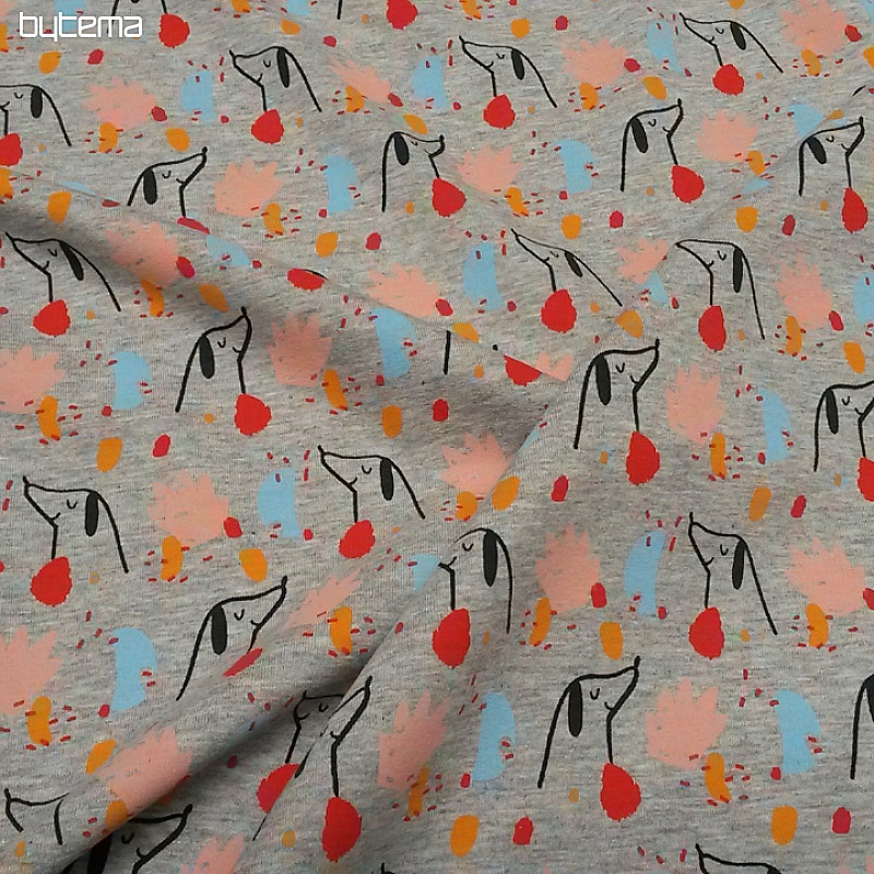 Punto de algodón PEJSCI estampado gris