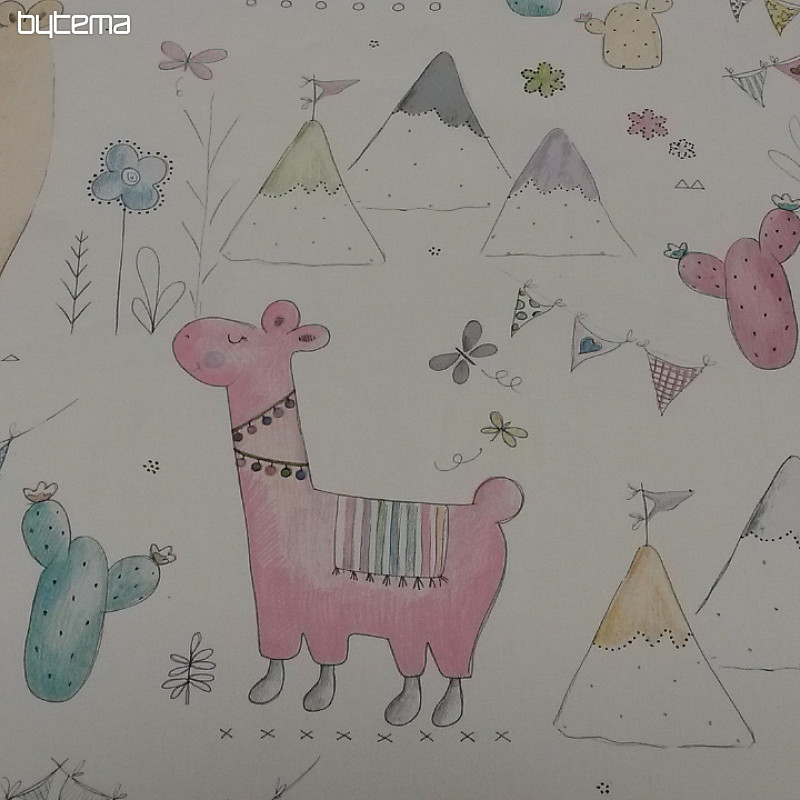Tela decorativa infantil LAMY rosa