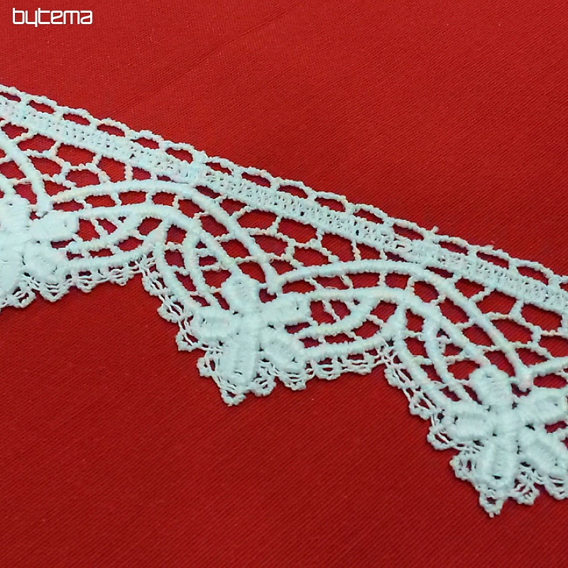 Encaje 5557/0010 6 cm blanco mate