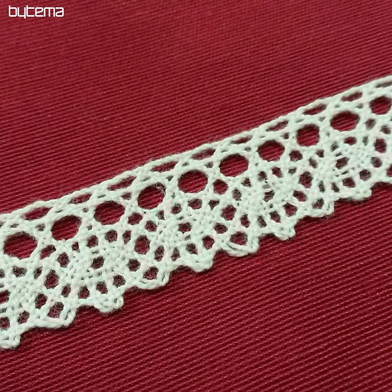 Puntilla de algodón 75239 19 mm crema