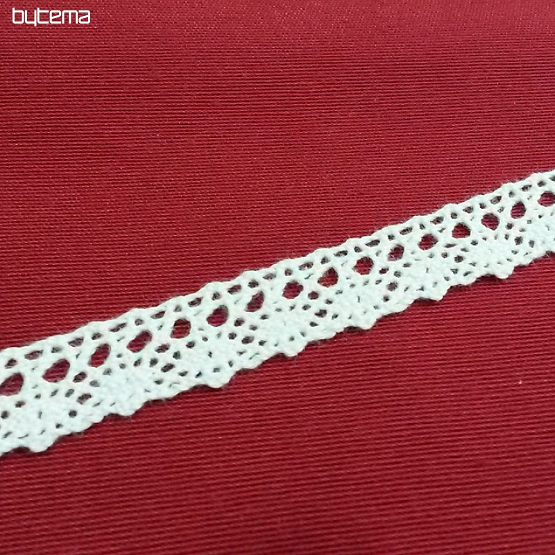 Puntilla de algodón 405/101 18mm blanco mate