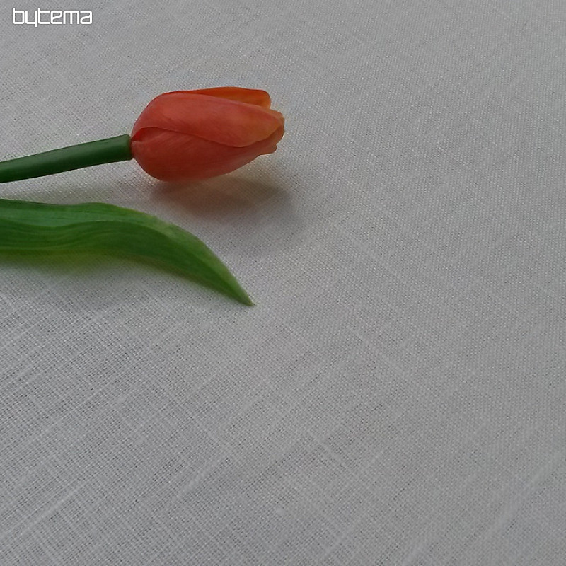 Tela de lino blanca.