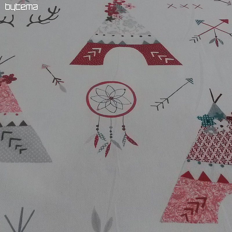 Tela decorativa infantil TYPÍ rojo