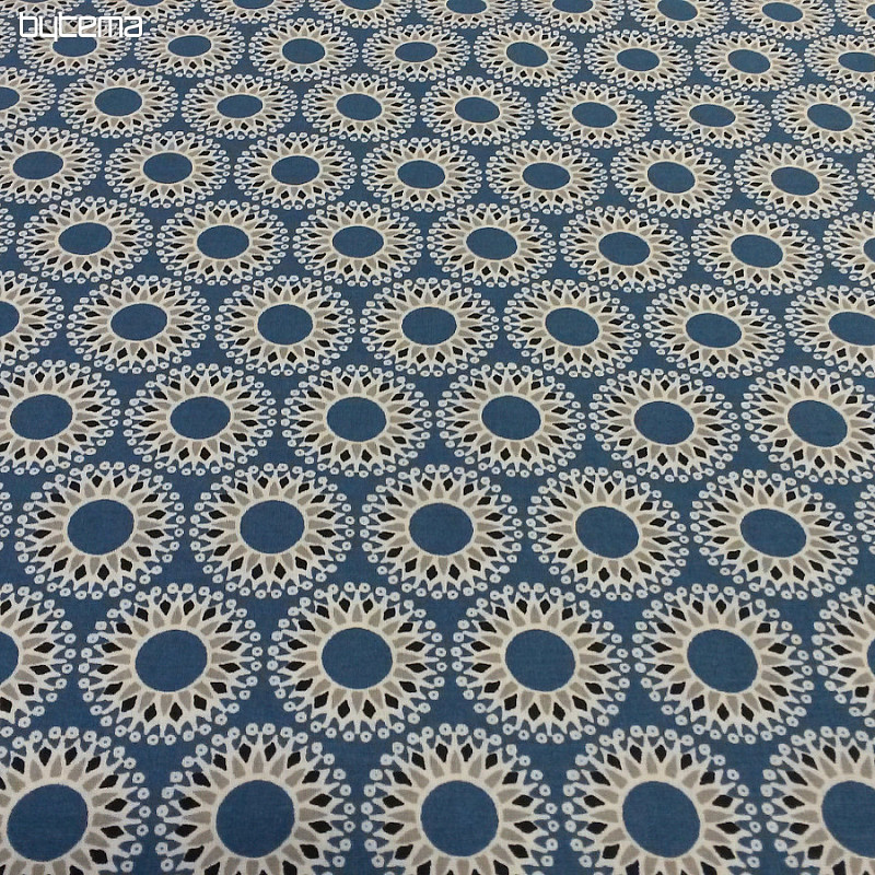 Tela de algodón MALAWA azul