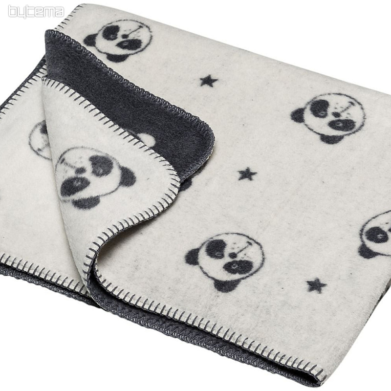 Manta infantil de algodón DF PANDA 100x150