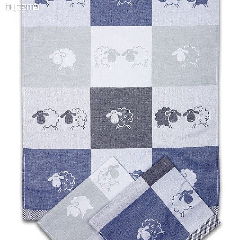 SHEEP paños de cocina cubo de color azul 3 piezas