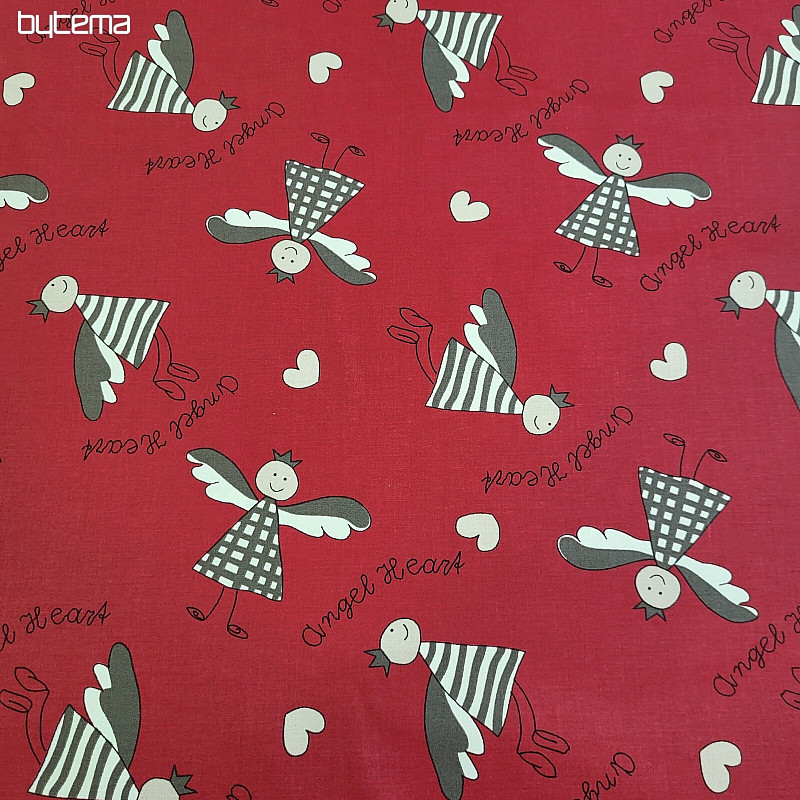 Tela decorativa ANĚL burdeos