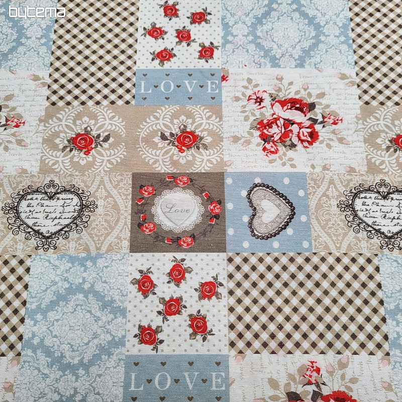 Tela decorativa LIA patchwork beige