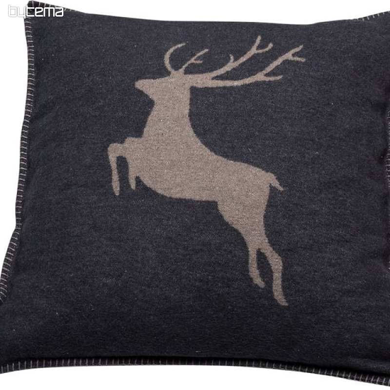 SYLT JELEN - funda de almohada gris oscuro tm. gris