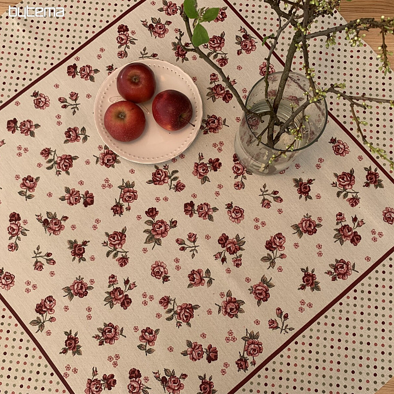 Mantel tapiz y mantón ROSAS