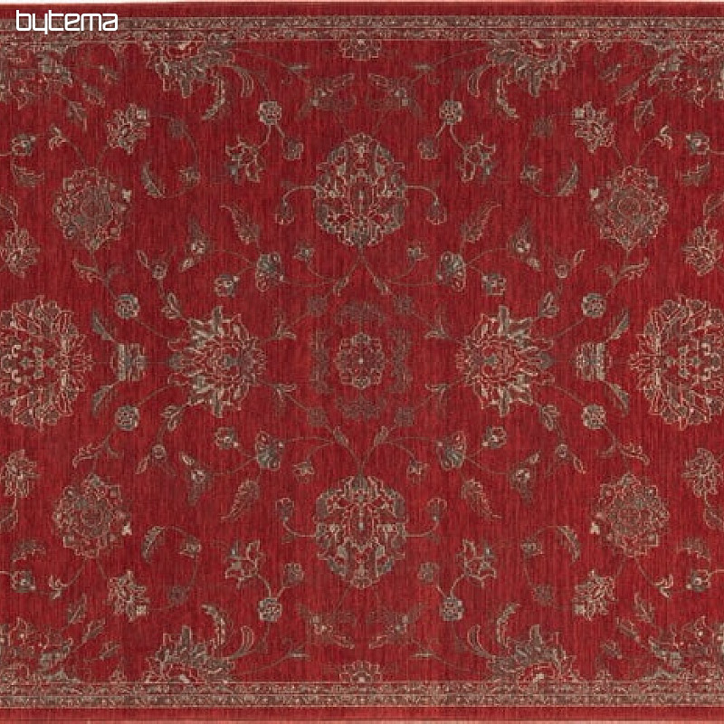 alfombra de lana DJOBIE clásico rojo