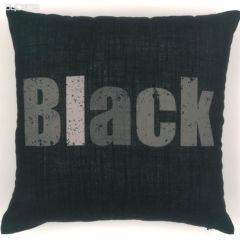 Funda de cojín decorativa COLORES NEGRO