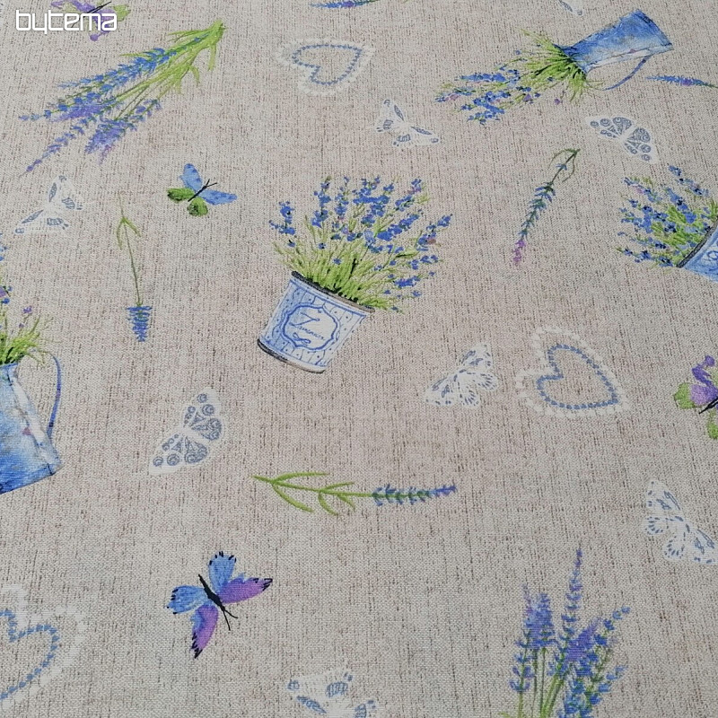 Tela decorativa LAVANDA azul