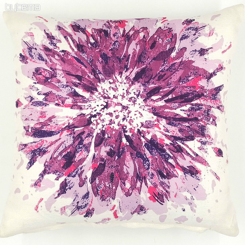 Funda de cojín decorativa FLOR violeta