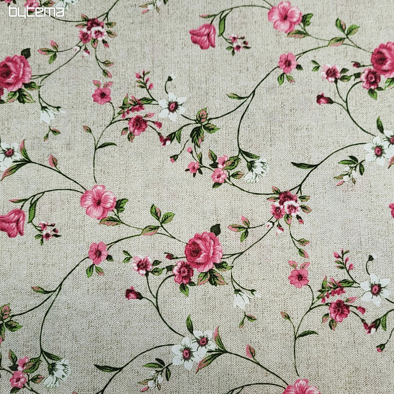Tela decorativa Flores RAME rosa