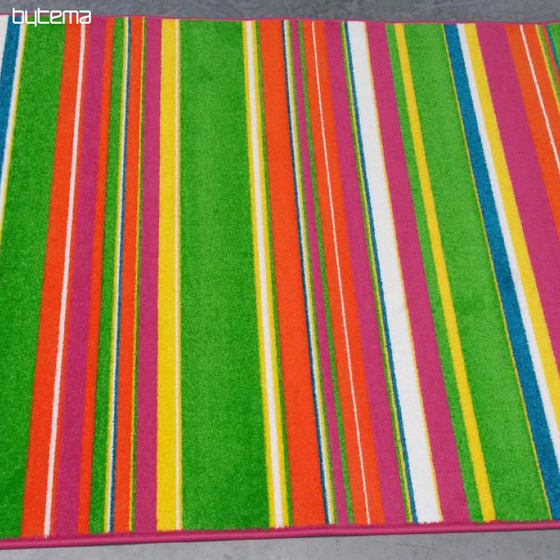 Alfombra infantil pieza CITY raya rosa