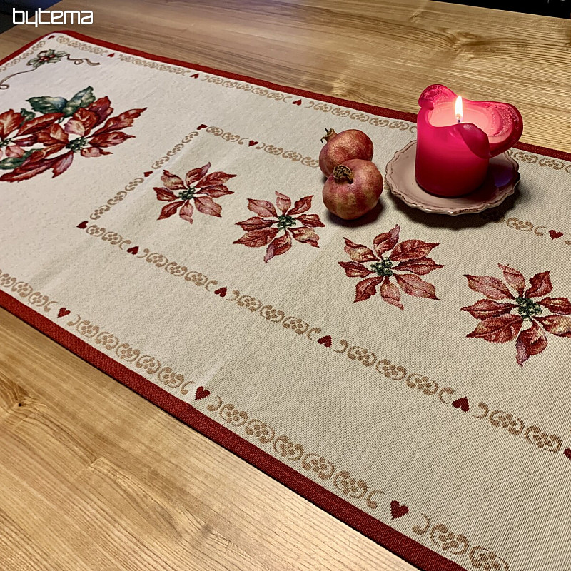 Mantel Gobelino Rosa Navidad