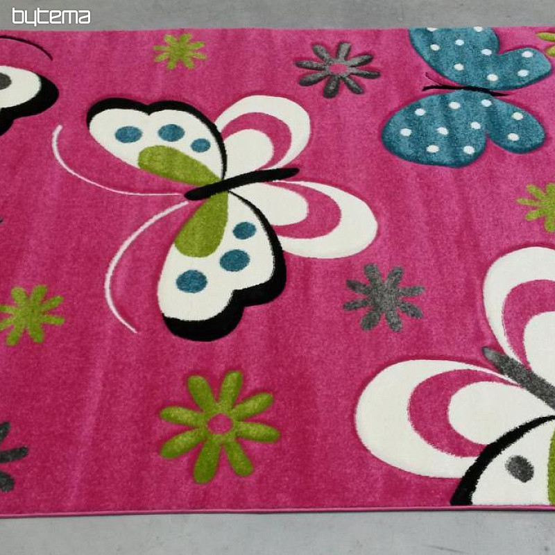 Alfombra infantil MARIPOSAS ROSAS