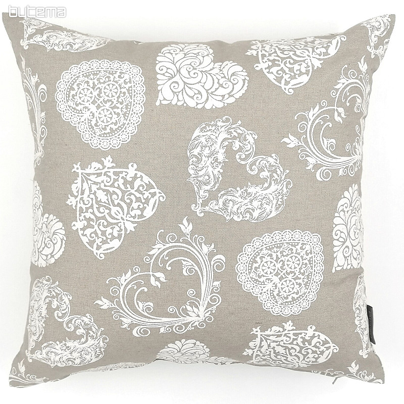 Funda de cojín decorativa NATUR CORAZONES