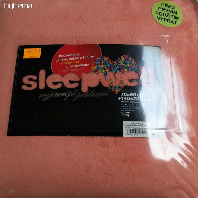 Ropa de cama de microfibra SLEEP WELL UNI terracota