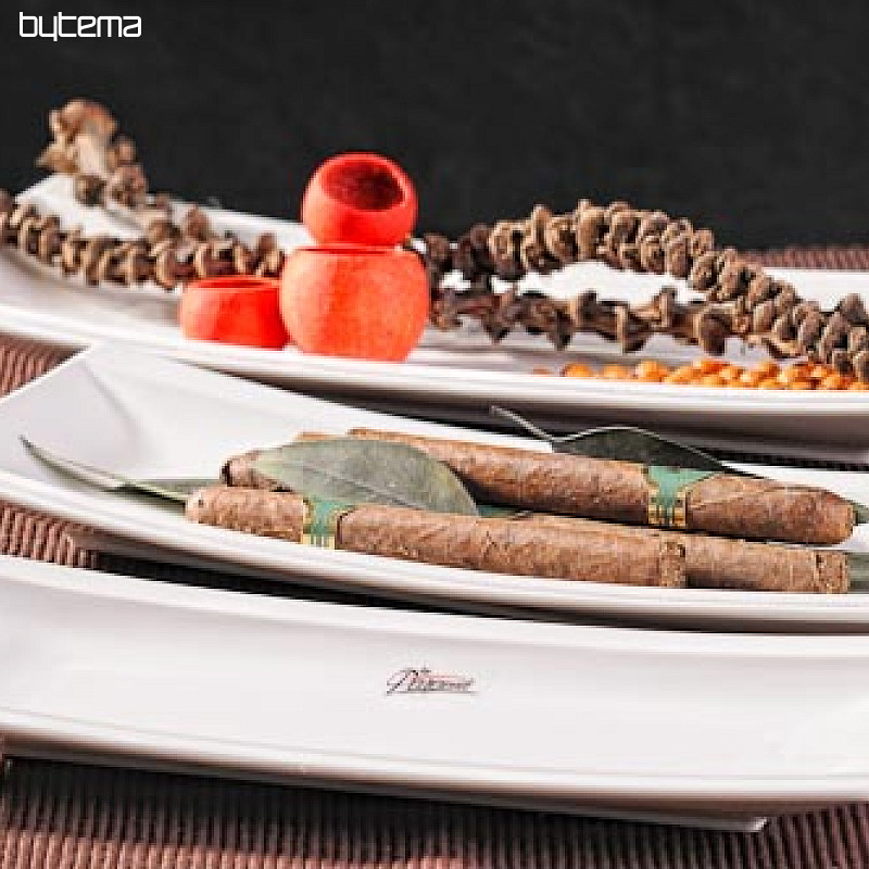 Plato de porcelana MERRY blanco