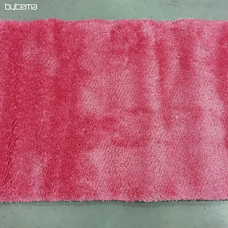 Alfombra pieza rosa SHAGGY AFRIGO brillo