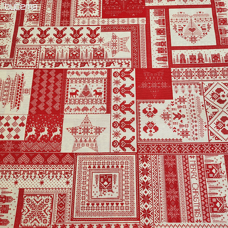 Tela decorativa navideña ORNAMAYO