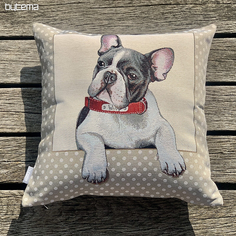 Funda de cojín tapiz BULLDOG FRANCÉS