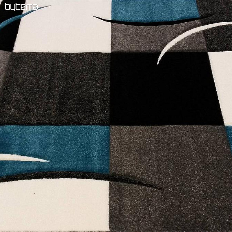 Alfombra pieza moderna MOND MERINO turquesa