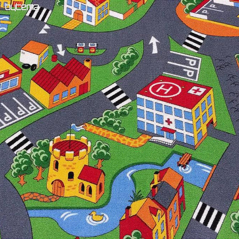 Metro de alfombra infantil LITTLE VILLAGE