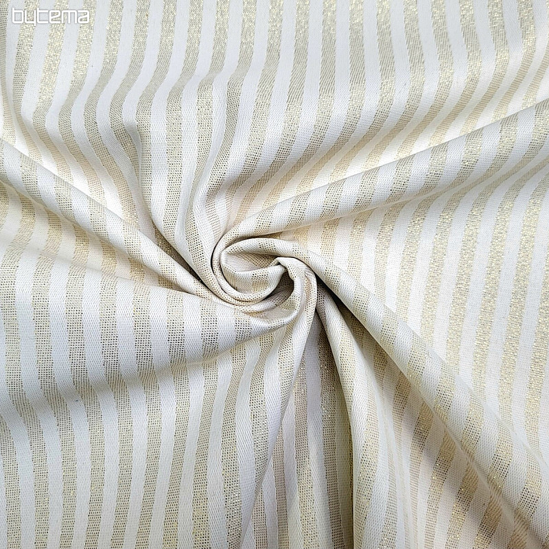Tejido jacquard decorativo RAYAS dorado