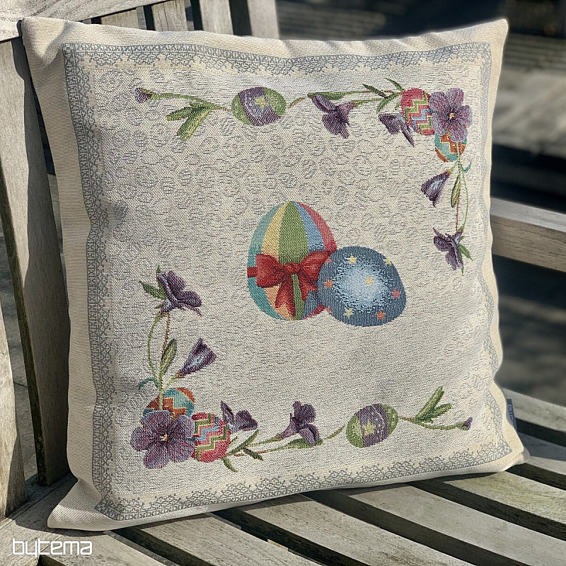 Funda cojín Gobelino Huevos de Pascua