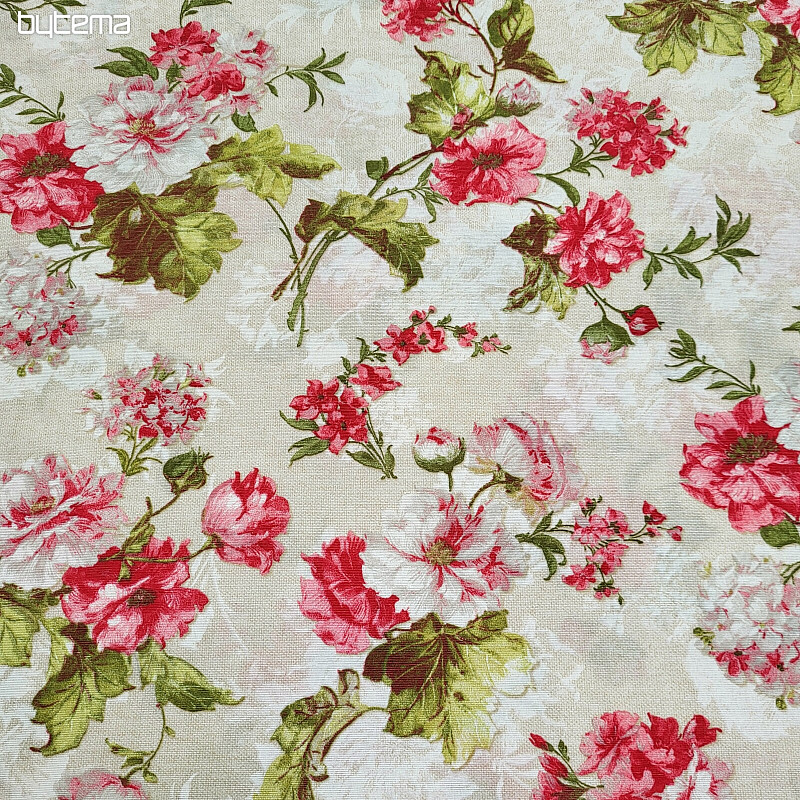 Tela decorativa HORDENZIE LEONE beige