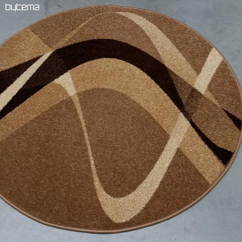 Alfombra redonda MARRÓN BEIGE