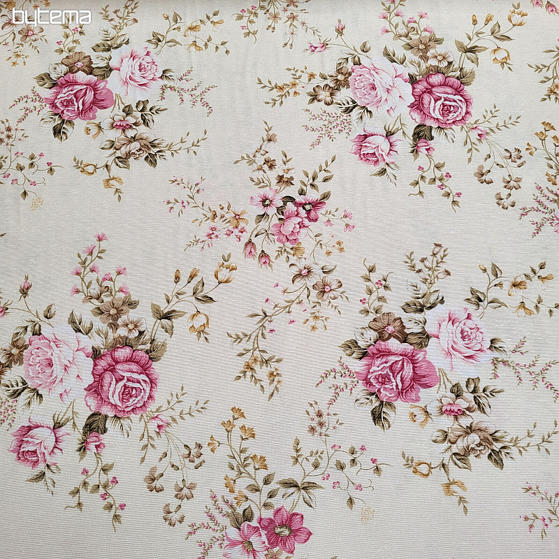 Tela decorativa ROSE RAKEL blanco