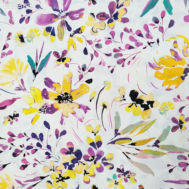 Tela decorativa ALENA flores lilas