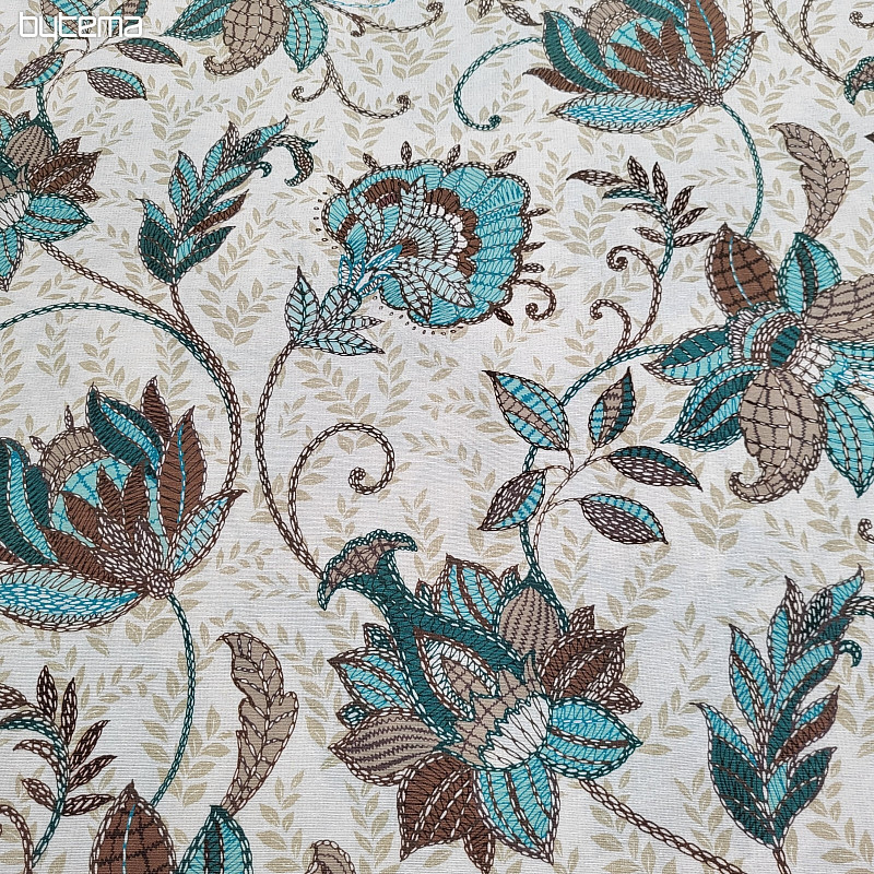 Tela decorativa DORKA turquesa