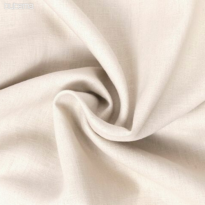Tela de lino VERONA uni crema