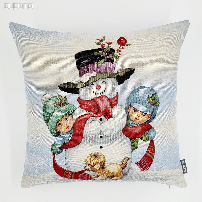 Tapiz navideño MUÑECO DE NIEVE CON NIÑOS